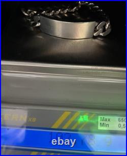 103 gr. Gourmette argent massif homme Jamais Porté Avec Poinçon Crab (800/1000)