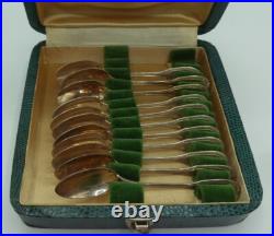 11 petites cuillères à café en argent massif poinçon minerve poids 147grs#5325#