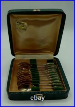 11 petites cuillères à café en argent massif poinçon minerve poids 147grs#5325#