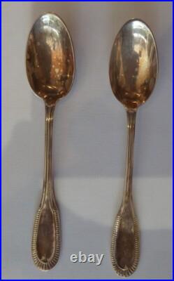 11 petites cuillères à café en argent massif poinçon minerve poids 147grs#5325#