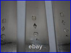 12 Couteaux Fruits Argent Massif Poincon Vieillard Paris 1819 Manches Nacre