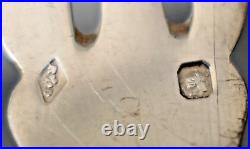 12 FOURCHETTES RUBAN A GTEAUX EN ARGENT MASSIF POINÇON MINERVE 1er TITRE 950