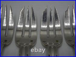 12 Fourchettes A Gateaux En Argent Massif Poincon Minerve Modele Coquille