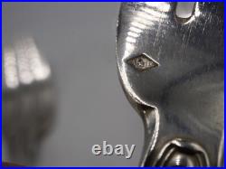 12 Fourchettes A Gateaux En Argent Massif Poincon Minerve Modele Coquille