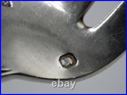 12 Fourchettes A Huitres En Argent Massif Poincon Minerve 1 Er Titre Louis XV