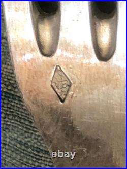 12 couverts argent massif poinçon minerve victor boivin