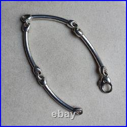 24,2g Bracelet articulé en Argent 925 poinçon minerve. XXème