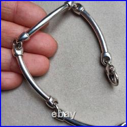 24,2g Bracelet articulé en Argent 925 poinçon minerve. XXème