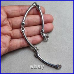 24,2g Bracelet articulé en Argent 925 poinçon minerve. XXème