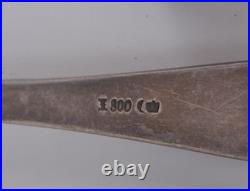 24 Cuillères à Moka Argent 800 Vermeil Poinçons Allemands Art Déco
