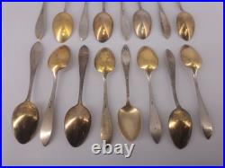 24 Cuillères à Moka Argent 800 Vermeil Poinçons Allemands Art Déco