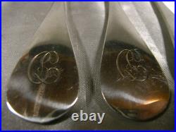 2 PAIRES COUVERTS ARGENT MASSIF POINÇON MINERVE SILVER FORK SPOON 182 grs