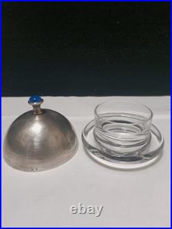 2 beurrier individuel poinçonné maître orfèvre RP orfèvre minerve 2 art déco