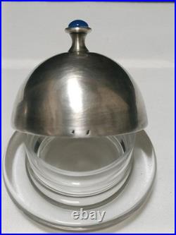 2 beurrier individuel poinçonné maître orfèvre RP orfèvre minerve 2 art déco