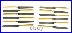 2 coffrets 6 couteaux lames en argent massif Poinçon Minerve 800 12 couteaux 2 coffrets 6 couteaux lames en argent massif Poinçon Minerve 800 12 couteaux