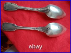 2 grandes cuillerres argent massif XIX POINCONS VIELLARD premier titre PARIS