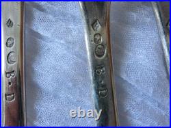 3 Couverts Anciens Argent Massif Voir Poincons