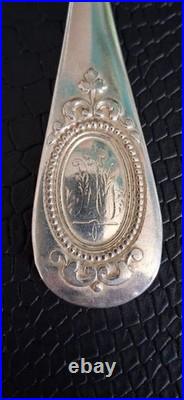 4 CUILLÈRES A SOUPE ARGENT MASSIF POINCON MINERVE 290 Gr
