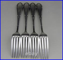 4 Fourchettes à dessert 17.5CM en argent massif poinçon suisse poids 162 G