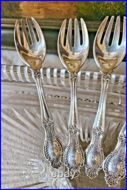 6 Anciennes Fourchettes Tiffany & Co Sterling Argent Massif Poincon Cygne