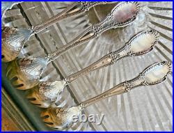 6 Anciennes Fourchettes Tiffany & Co Sterling Argent Massif Poincon Cygne