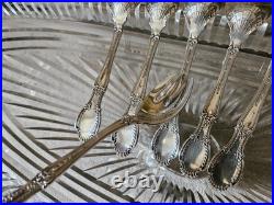 6 Anciennes Fourchettes Tiffany & Co Sterling Argent Massif Poincon Cygne