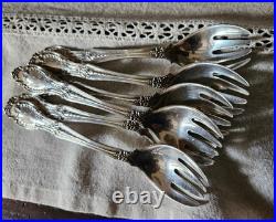 6 Anciennes Fourchettes Tiffany & Co Sterling Argent Massif Poincon Cygne