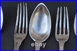 6 COUVERTS ARGENT MASSIF POINCON VIEILLARD ET COQ antiq french silver 19 ème