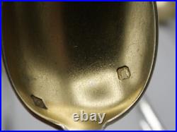 6 Cuilleres A Cafe Argent Massif Poincon Minerve Decor Coquille