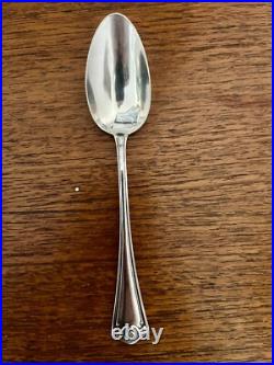 6 Cuillères À Café En Argent Massif Poinçon Minerve Monogramme Héraldique