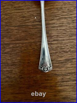 6 Cuillères À Café En Argent Massif Poinçon Minerve Monogramme Héraldique