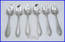 6 Fourchettes A Huitre Argent Massif Poincon Minerve Art Deco