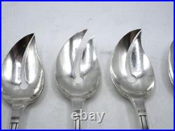 6 Fourchettes A Huitre Argent Massif Poincon Minerve Art Deco