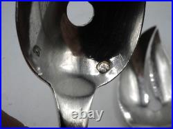6 Fourchettes A Huitre Argent Massif Poincon Minerve Art Deco