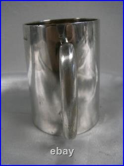ANCIENNE CHOPE TASSE TIMBALE ARGENT MASSIF POINÇONS ANGLAIS poids 117 gr