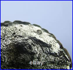 ANCIEN ARGENT MASSIF SOLID SILVER FLACON à Khôl poinçon tète de maure 11 cm 46 g