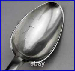 ANCIEN COUVERT CUILLERE ET FOURCHETTE EN ARGENT MASSIF 18EME POINCONS poids 133G