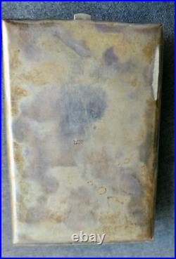 ANCIEN ETUI À CIGARETTE EN ARGENT MASSIF POINÇON 900 INDE ASIE POIDS 79 gr