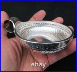 ANCIEN TASTEVIN ARGENT MASSIF NOMINATIF TASTE VIN poinçon JFP COQ 116 g 93 mm