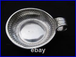 ANCIEN TASTEVIN ARGENT MASSIF NOMINATIF TASTE VIN poinçon JFP COQ 116 g 93 mm