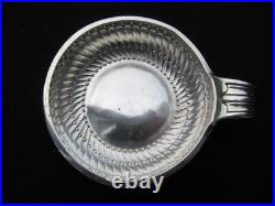 ANCIEN TASTEVIN ARGENT MASSIF NOMINATIF TASTE VIN poinçon JFP COQ 116 g 93 mm