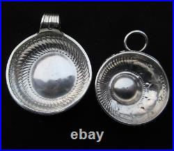 ANCIEN TASTEVIN ARGENT MASSIF NOMINATIF TASTE VIN poinçon JFP COQ 116 g 93 mm