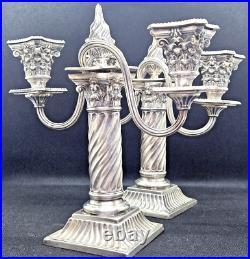 A identifier Paire de candélabres à 2 bras de lumière Poinçons RD 800 ou 900