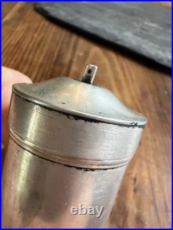 Ampoule & Fiole Sainte Chrême Argent Massif Poinçon Minerve Messe & Sacré