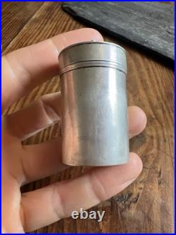 Ampoule & Fiole Sainte Chrême Argent Massif Poinçon Minerve Messe & Sacré
