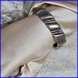 Ancien Bracelet Berbère Aït Atta Maroc Argent Massif Poinçon Bélier 82g