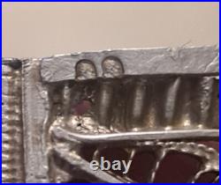 Ancien Bracelet En Argent Massif Vermeil Poinçon Negre XIX Ème