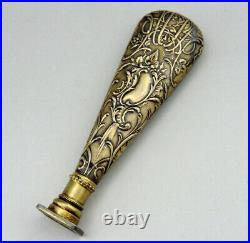 Ancien Cachet Sceau en Argent massif Vermeil poinçon tête sanglier Epoque XIXème Ancien Cachet Sceau en Argent massif Vermeil poinçon tête sanglier Epoque XIXème