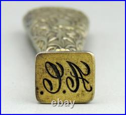 Ancien Cachet Sceau en Argent massif Vermeil poinçon tête sanglier Epoque XIXème Ancien Cachet Sceau en Argent massif Vermeil poinçon tête sanglier Epoque XIXème