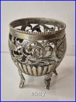 Ancien Coupe brûle-parfum en argent Poinçon lion et tête Silver 70g